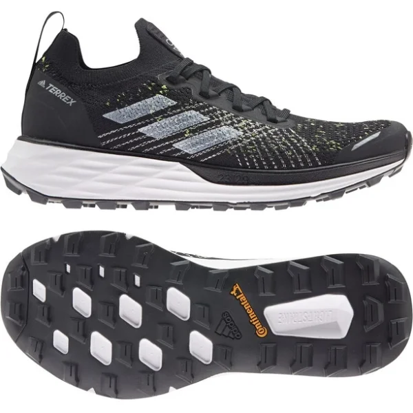 Distributeur Officiel Adidas TERREX Two Parley Chaussures De Trail Running Femme, Noir/gris 6