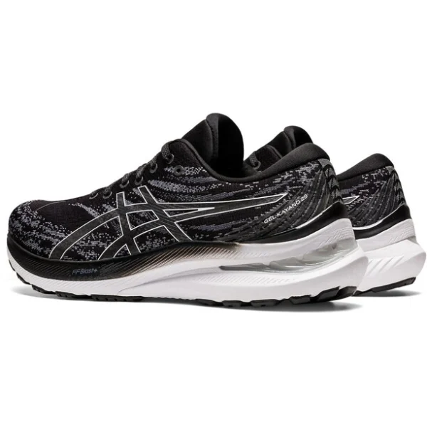 Asics Gel-Kayano 29 Chaussures Large Homme, Noir/blanc Pas Cher soldes France 3