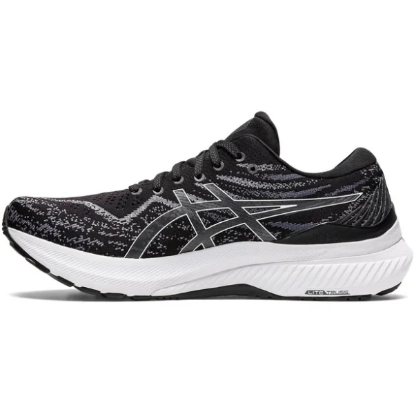 Asics Gel-Kayano 29 Chaussures Large Homme, Noir/blanc Pas Cher soldes France 7