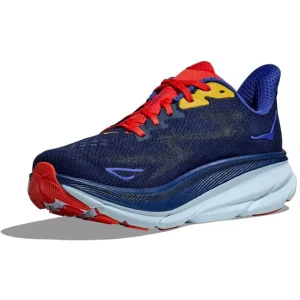 pas cher Hoka One One Clifton 9 Running Shoes Men, Bleu 12