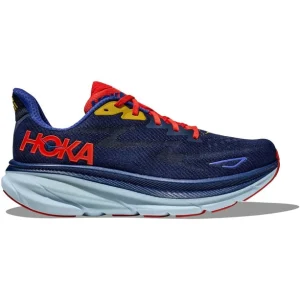 pas cher Hoka One One Clifton 9 Running Shoes Men, Bleu 14