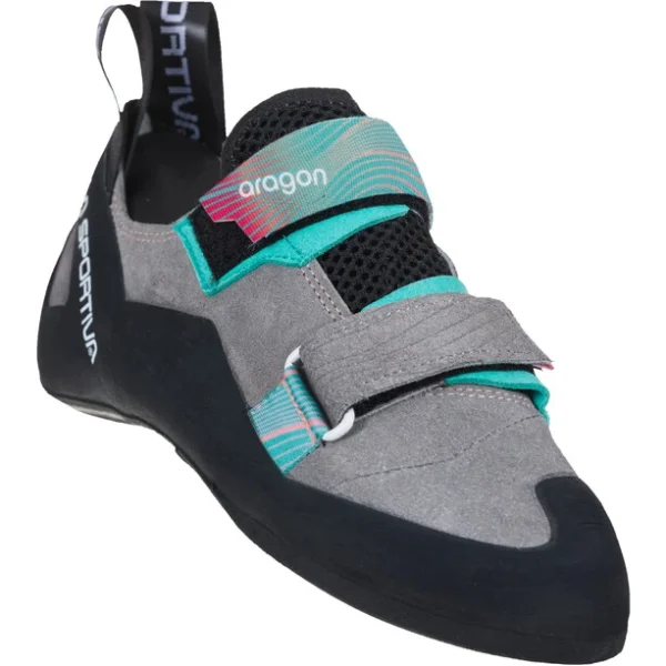 magasin La Sportiva Aragon Chaussures D’Escalade Femme, Gris/turquoise 4