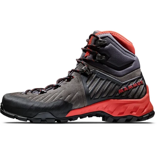 Mammut Alnasca Pro II Mid GTX Chaussures Femme, Gris/rouge meilleure qualité 1