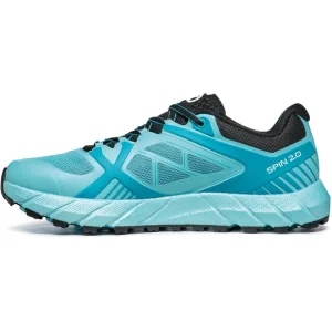 Satisfait ou Remboursé Scarpa Spin 2.0 Chaussures Femme, Turquoise/noir 10