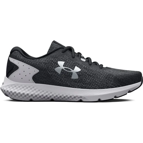 Under Armour Charged Rogue 3 Knit Shoes Men, Noir/blanc shopping pas cher 4